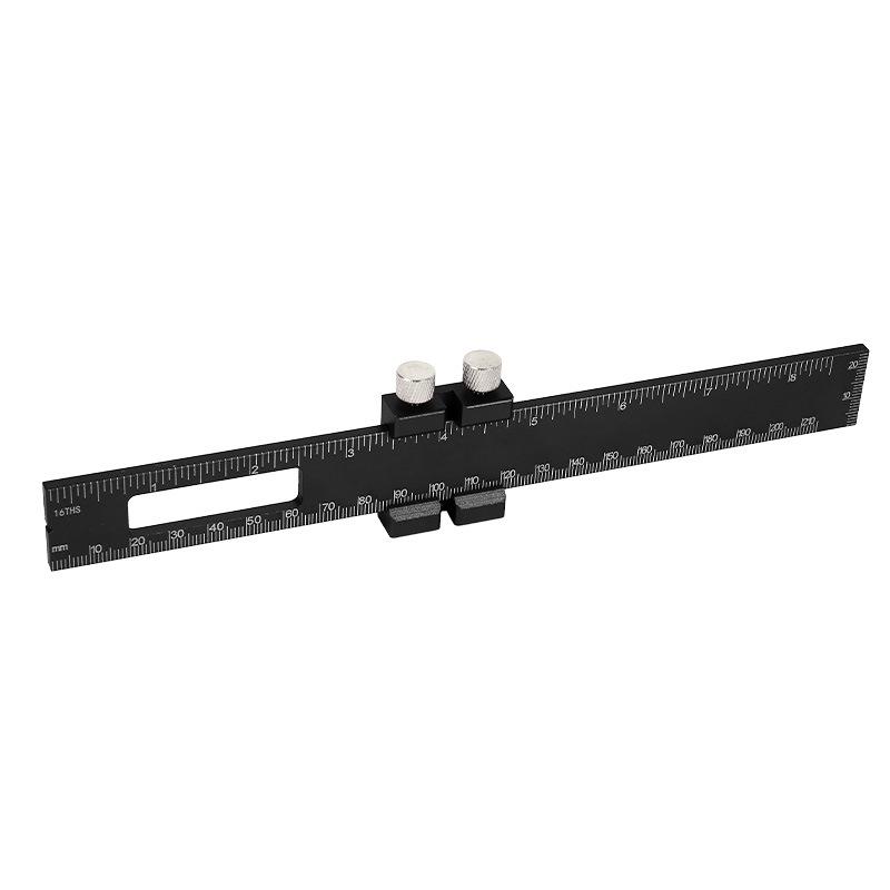 Woodworking Precision T-Square and Marking Ruler with Slider