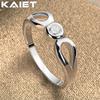 925 Silver Angel Eye Crystal 7-10 Ring Wedding Party Charm For Women Jewelry