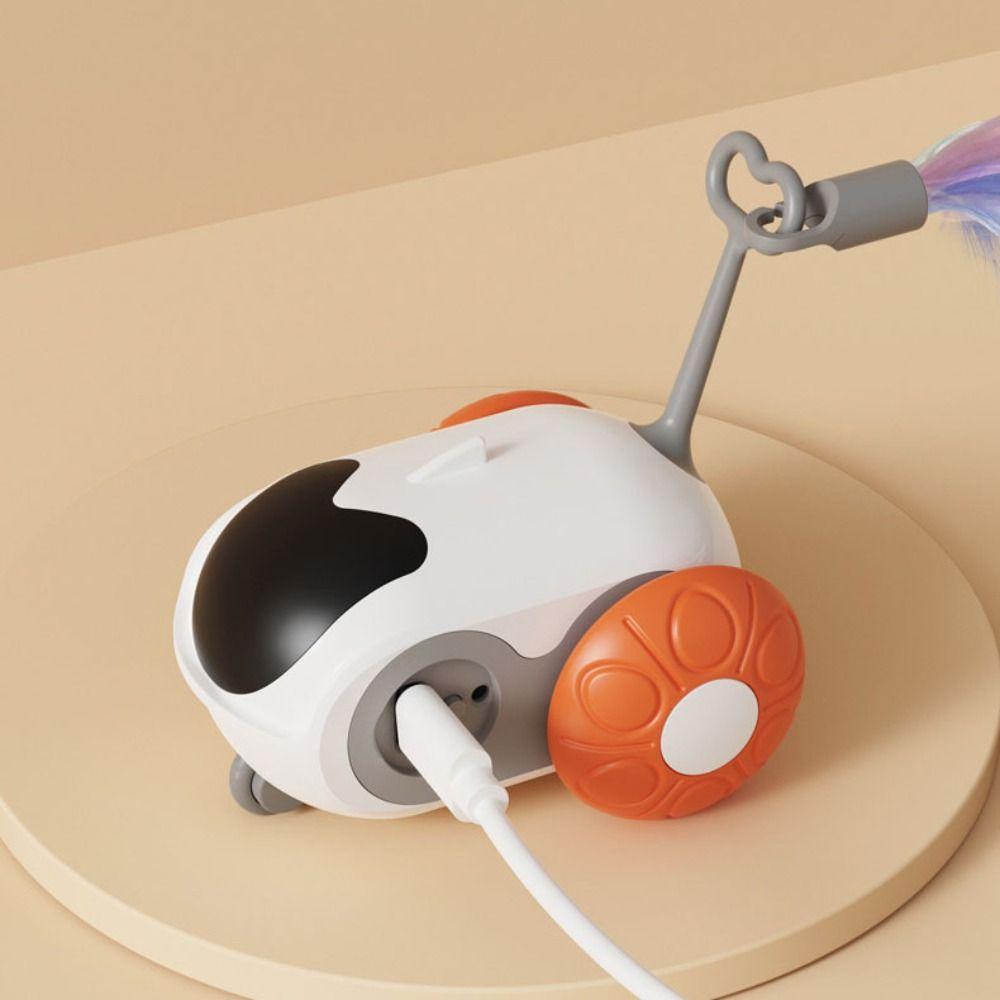 Interactive Turbo Tail Cat Toy Rechargeable Remote Control Toy Car  Cat Accessories