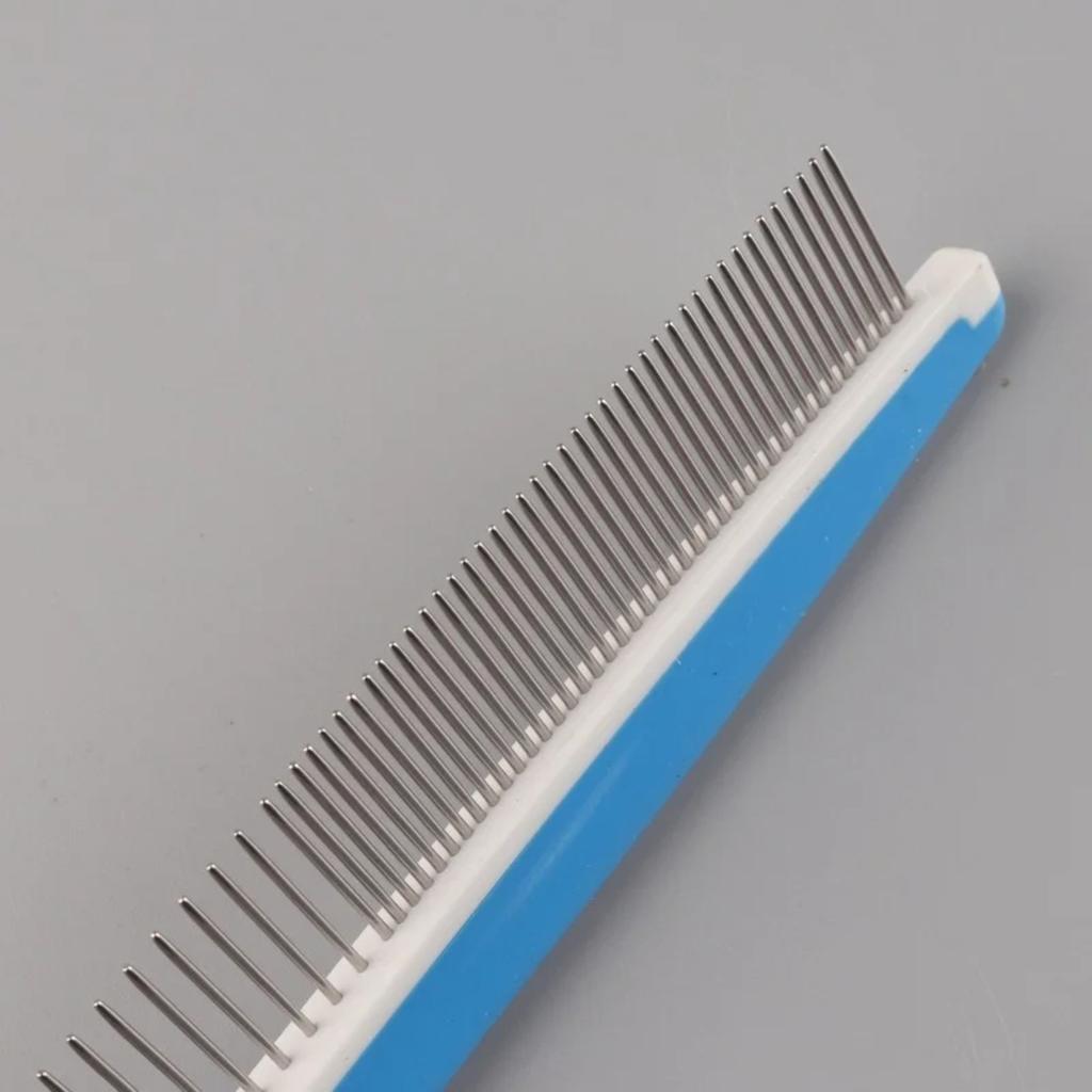 Cat Dog Comb with  Smooth Stainless Steel Teeth Professional Dog Grooming Tools for Removes Tangles and Knots Pet Comb for Dogs
