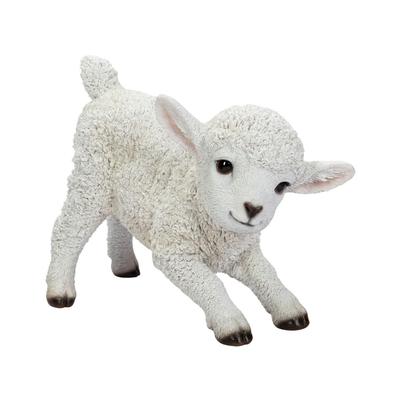 Ubia Slouching Lamb, 24.5 X 11.8 X 18.7 Cm, Figurine, Animal, Garden Decoration, Sheep, H19211