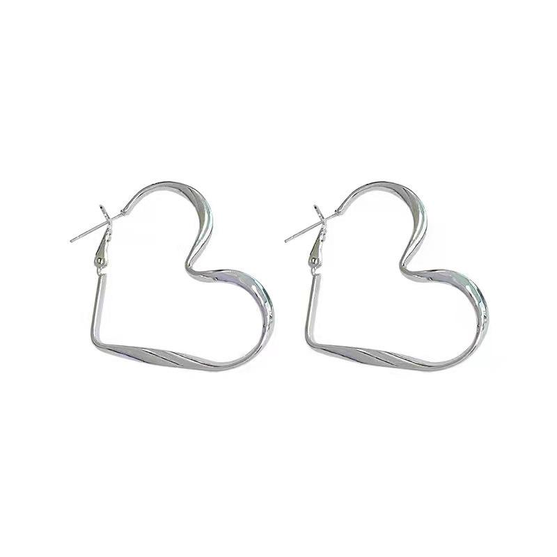 

Original love earrings design sense earrings stud earrings sterling silver