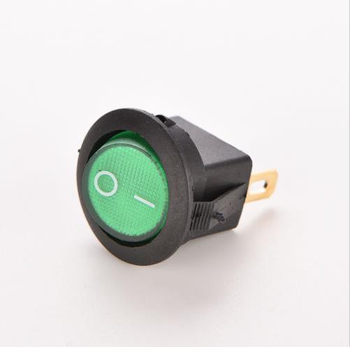 12V 16A Car Boat Rocker Switch ON/OFF SPST LED Lamp Dash Light Dot Round Rocker Spst Toggle 4 Colors