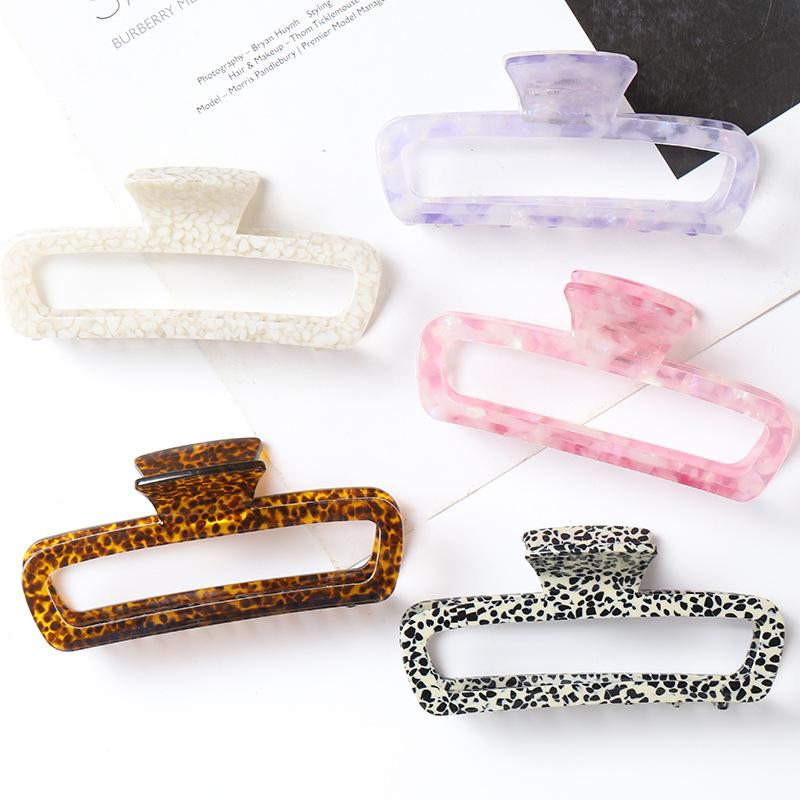 

New Hair Clips for Women Geometric Shape Hair Claws Elegant Solid Color Large Claw Clip Girls Hair Accessories Hair Clip
