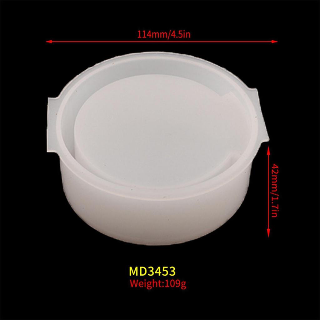 3.5 Inch Resin Coaster , 4 Epoxy Silicone with Holder for Making Ornaments, Kids,
