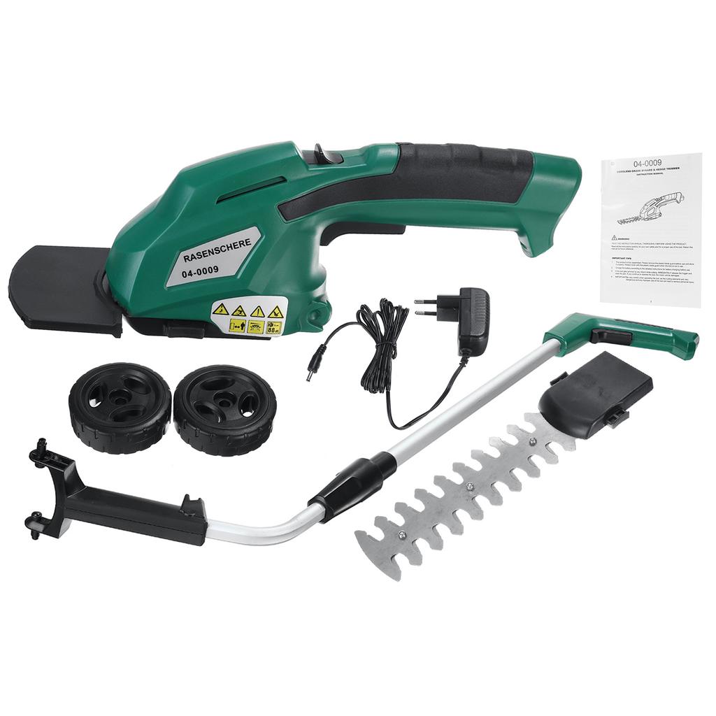 3-IN-1 7.2V Grass Shear Rechargeable Electric Lawn Mower Garden Tools With Extension Handle Cordless Electric Hedge Trimmer