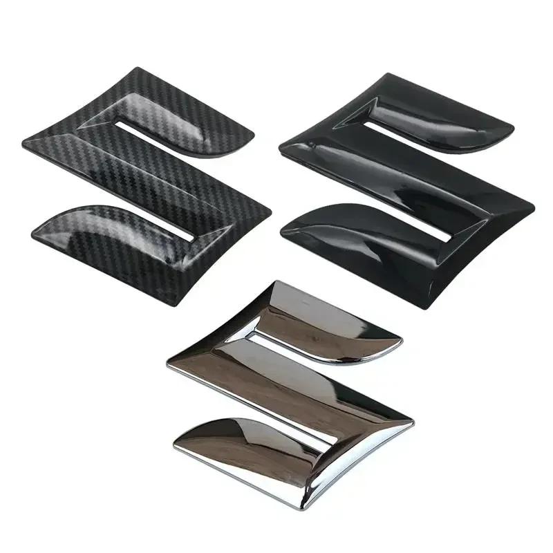Conjunto de Emblema de Grade Frontal e Adesivo de Emblema de Porta-malas Traseiro em ABS para Suzuki S-Cross, Vitara, Swift, SX4, Alivio - Acessórios de Logo para Carro