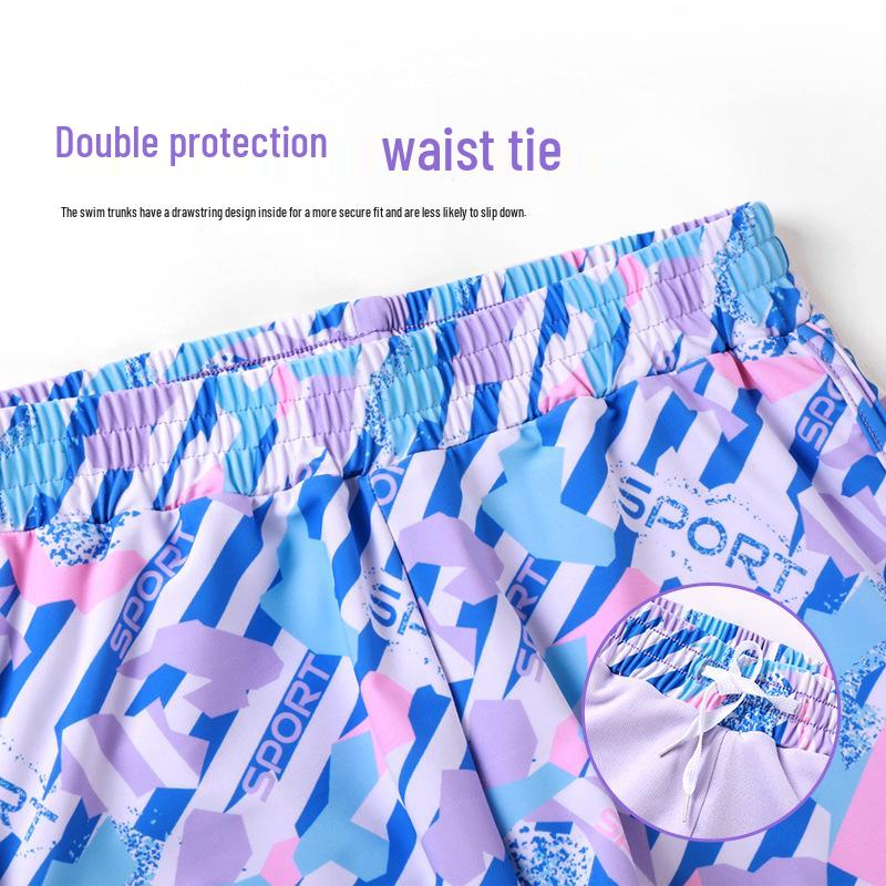 „Übergröße Schnelltrocknender Mädchen-Badeanzug-Set“