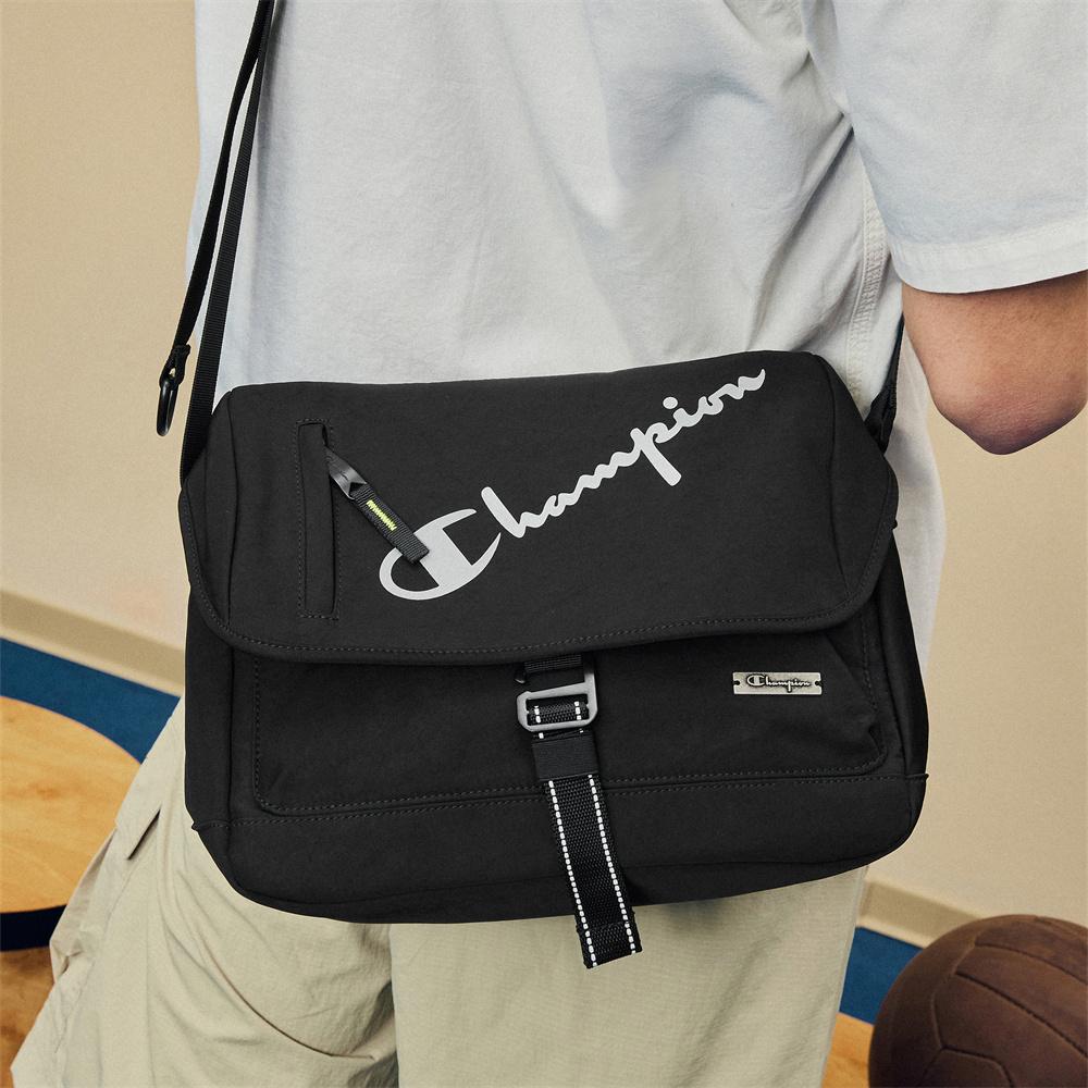 New Champion Fabric Messenger Crossbody Bag Unisex Khaki/Black U4BACPU24