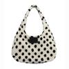 Sio Dot Fluffy Shoulder Bag [Ivory]