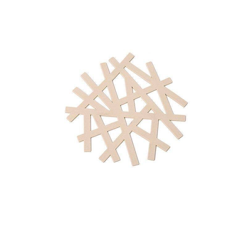 Schneeflocken Hohl Isolieruntersetzer Tisch Schüssel Matten Zuhause Weihnachten Hochzeit Deko Hitzebeständiges Platzset für Esstisch