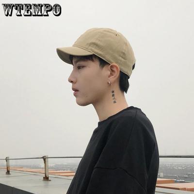 Retro Herren Einfarbige Mütze Paar Weiches Oberteil Bequeme Hautfreundliche Baseballkappe Herren Duckbill Cap Herren