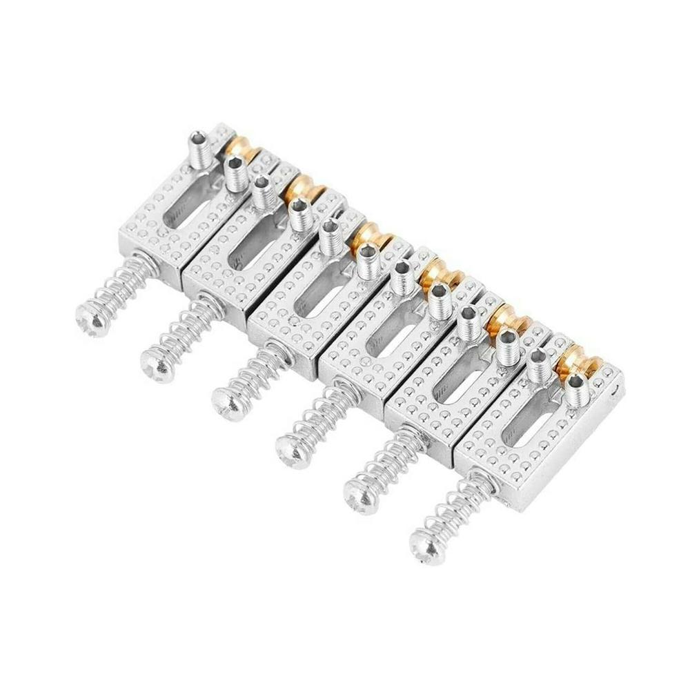 

6Pcs Electric Guitar Roller Bridge Tremolo Saddles for TL ST Electric Guitar