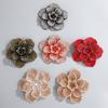 Factory Hot Sale Shoes Flower Three-layer Cloth Fabric Patch Flower Rhinestone Handmade DIY Clothing Bag Accessories