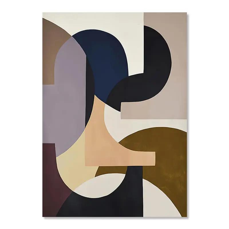 Modern Nordic Abstract Aesthetics Wall Art Pajama Girl Nude Line Curves HD Oil On Canvas Poster Home Bedroom Decoration Gift