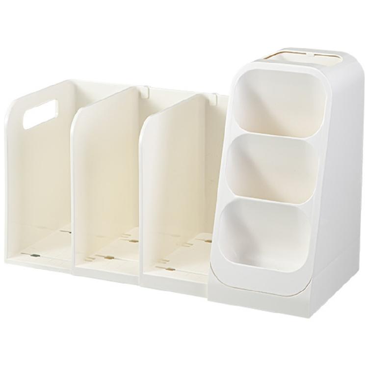 Modern Expandable Pen Organizer Compact Design Desktop Bookends For Students Professionals