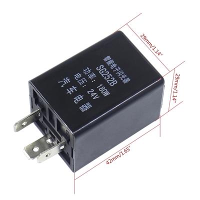 3 Pins Flasher Relay, 3Pin Turn Signals Flasher Relay, Fits LED Electronic Flasher Relay, for Turn Signal Hazard Warning