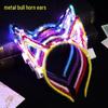 LED Light-Up Headband: Glow Cat & Rabbit Ears Crown with Flashing Lights