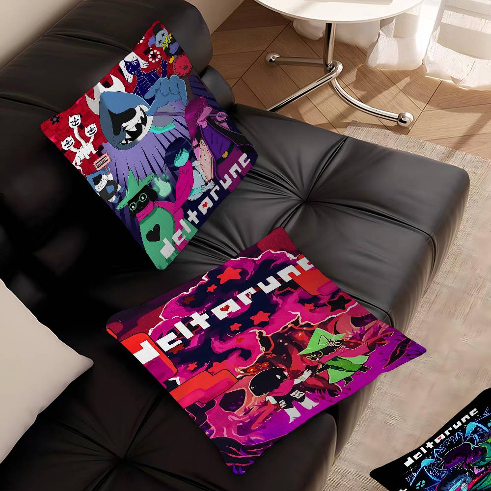 D-Deltarune Video Game Cushion Cover Pillow Cover Decor Pillowcase Printed Cushion Case for Couch