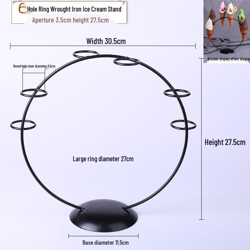 Chocolate Cream Crispy Cone Dessert Toy Photo Prop