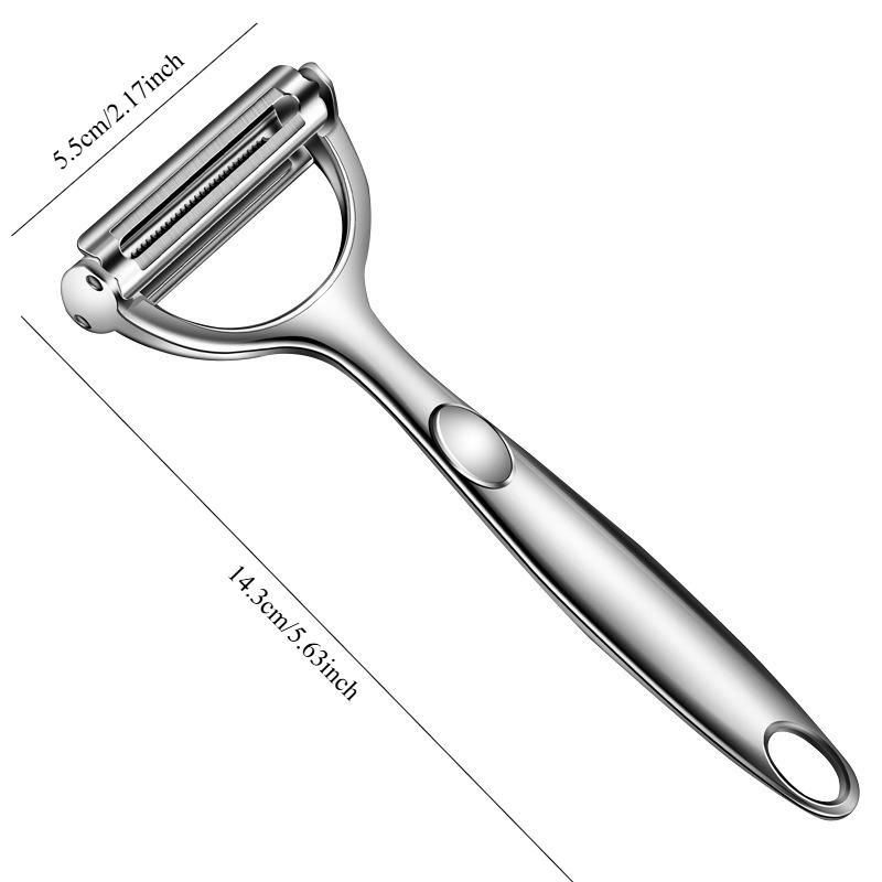 Kitchen Vegetable Peeler Stainless Steel Melon Planer Double-Head Peeler Household Multiple-Function Fruit And Vegetable Peeler