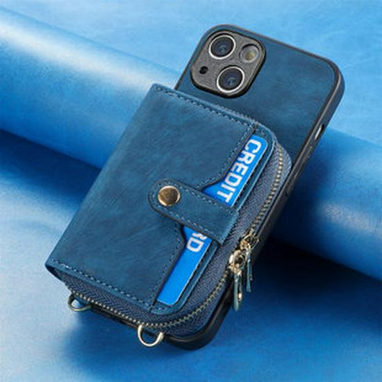 Google Pixel 9A Leather Case with Card Holder & Lanyard
