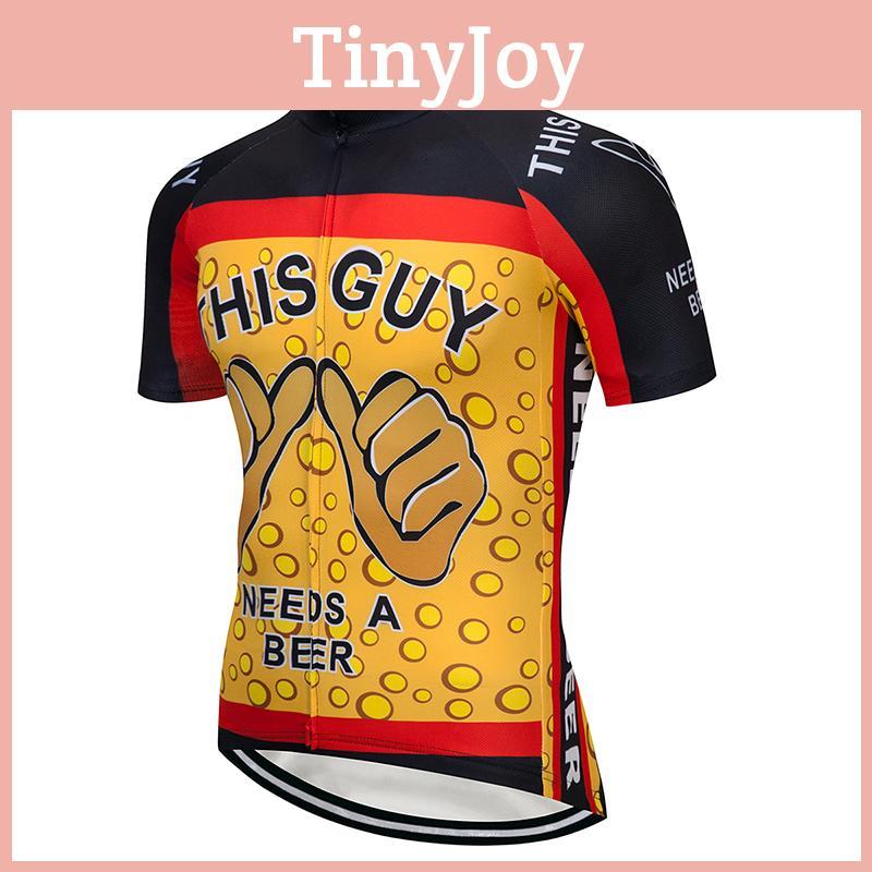 Sleek And Modern Men's Cycling Jersey Black Yellow Suitable For All Occasions