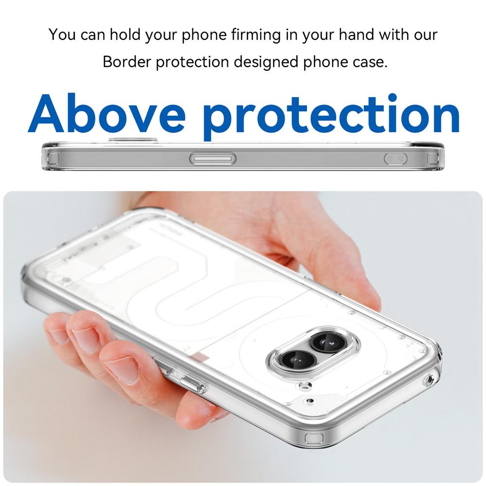 KEYSION Transparent Shockproof Case for Nothing Phone 2A Plus Soft TPU Silicone Clear Phone Back Cover for Nothing Phone 2A Plus
