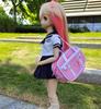 Puppentasche, Schultasche, BJD (Ballsaal, Mittelschule, Puppe, Schuluniform) (Rosa)