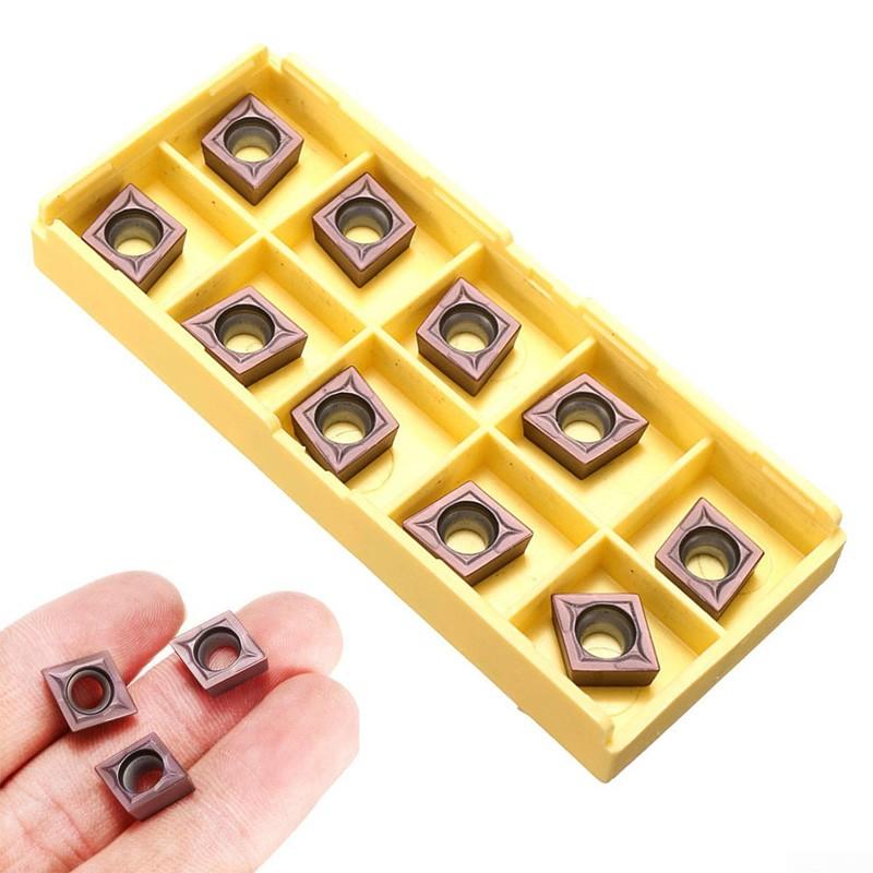 10Pcs/Set Carbide Inserts Blade CNC Lathe Thread Cutting Turning Tool