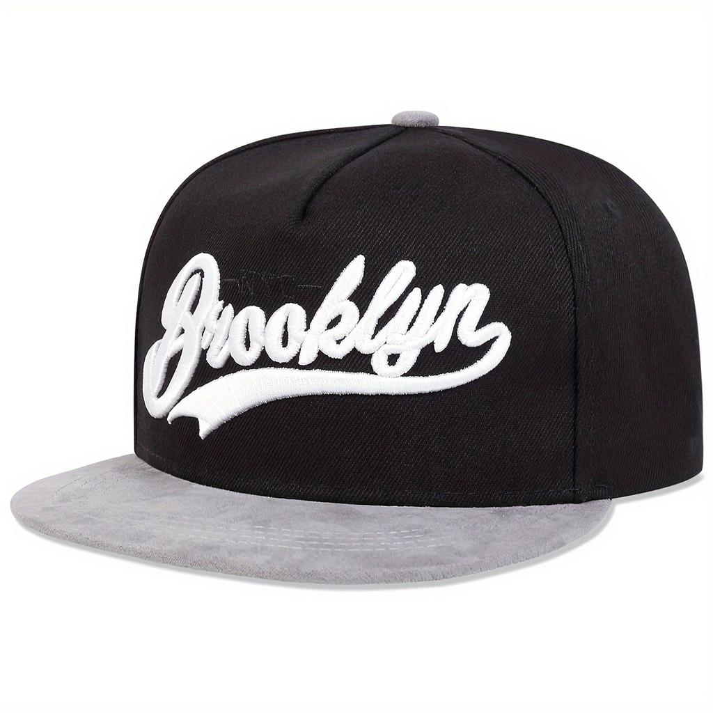 Unisex Brooklyn Embroidery Hip-Hop Hats Outdoor Adjustable Casual Baseball Caps Sunscreen Hat Sports Golf Cap