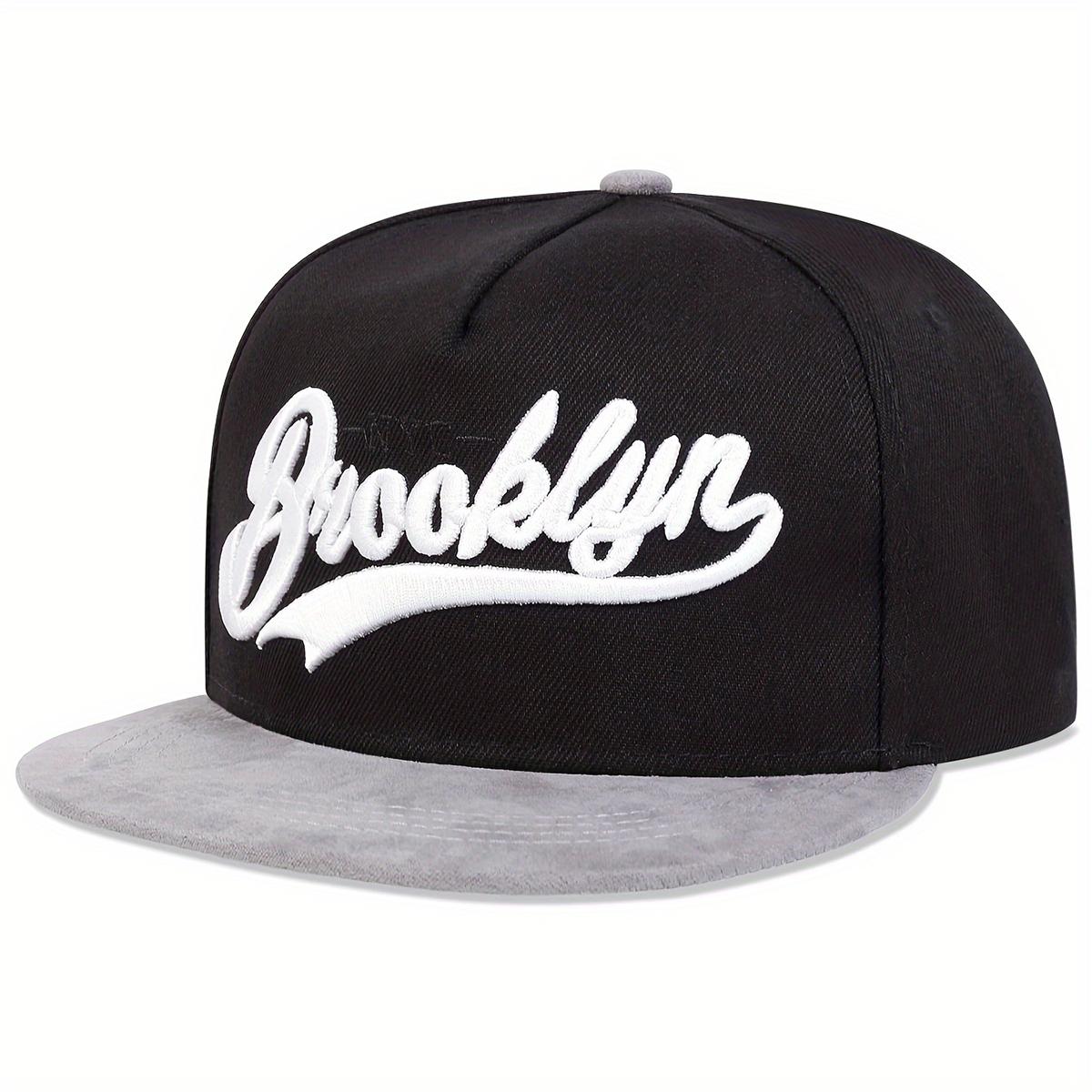 

1Piece Unisex Brooklyn Letter Embroidery Hip Hop Hat Outdoor Adjustable Sunscreen Leisure Hat Spring Autumn Travel Vacation