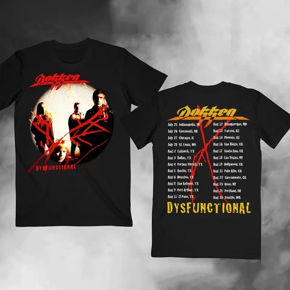 Vintage 1995 Dokken Dysfunctional Tour Black Concert T-Shirt XL