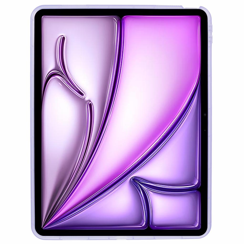 For iPad Air 13 (2025)/(2024) Case Soft TPU Clear Transparent Back Tablet Cover