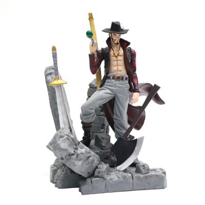 One Piece Dracule Mihawk Figür Savaş Versiyonu. PVC Dekorasyon Koleksiyonu Model Oyuncaklar Çocuklar için Noel Hediyesi Koleksiyon Bebek