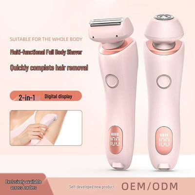 Damen 2-in-1 Nass- & Trockenrasierer für Bikinizone, Achseln & Intimbereich