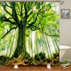 3d Printing Green Forest Waterfall Shower Curtains Waterproof Bathroom Curtain With Hooks Bath Curtain 180*200 Polyester Fabric