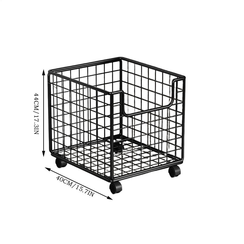 Kitchen Cart With Wheels Rust Resistant Rolling Storage Cart 360 Degree Rotating Portable Organizer For Kitchen Pantry Laundry