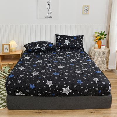 1pc Star Print Fitted Sheet Elastic Bedsheet Home Bed Cover Single/Double/Queen Size Mattress Protector Sabanas (No Pillowcase)