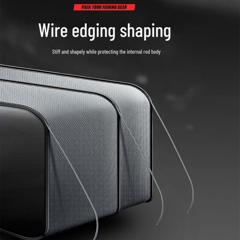 Bolsa Espessa de Grande Capacidade de Três Camadas para Armazenamento de Aparelhos e Varas de Pesca