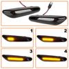 BMW Serie 1 E81 E82 E87 E88 Indicatore di Direzione Laterale LED Dinamico Fumé, Set da 2