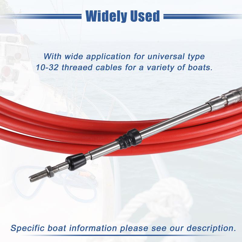Motoforti 10ft 118 Inch and 13ft 157 Inch Marine Type 3300/33C Throttle Shift Remote Control Box Cable with Clevis for Yamaha
