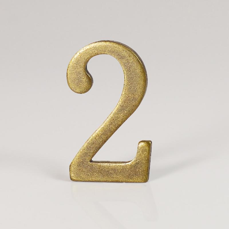 Bronze Color Door Number With Backing Adhesive House Number Apartment Door Number For Outdoor Hotel Home Mailbox Label