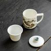 Mountains and Rivers Series Ceramic Tea Infuser Mug