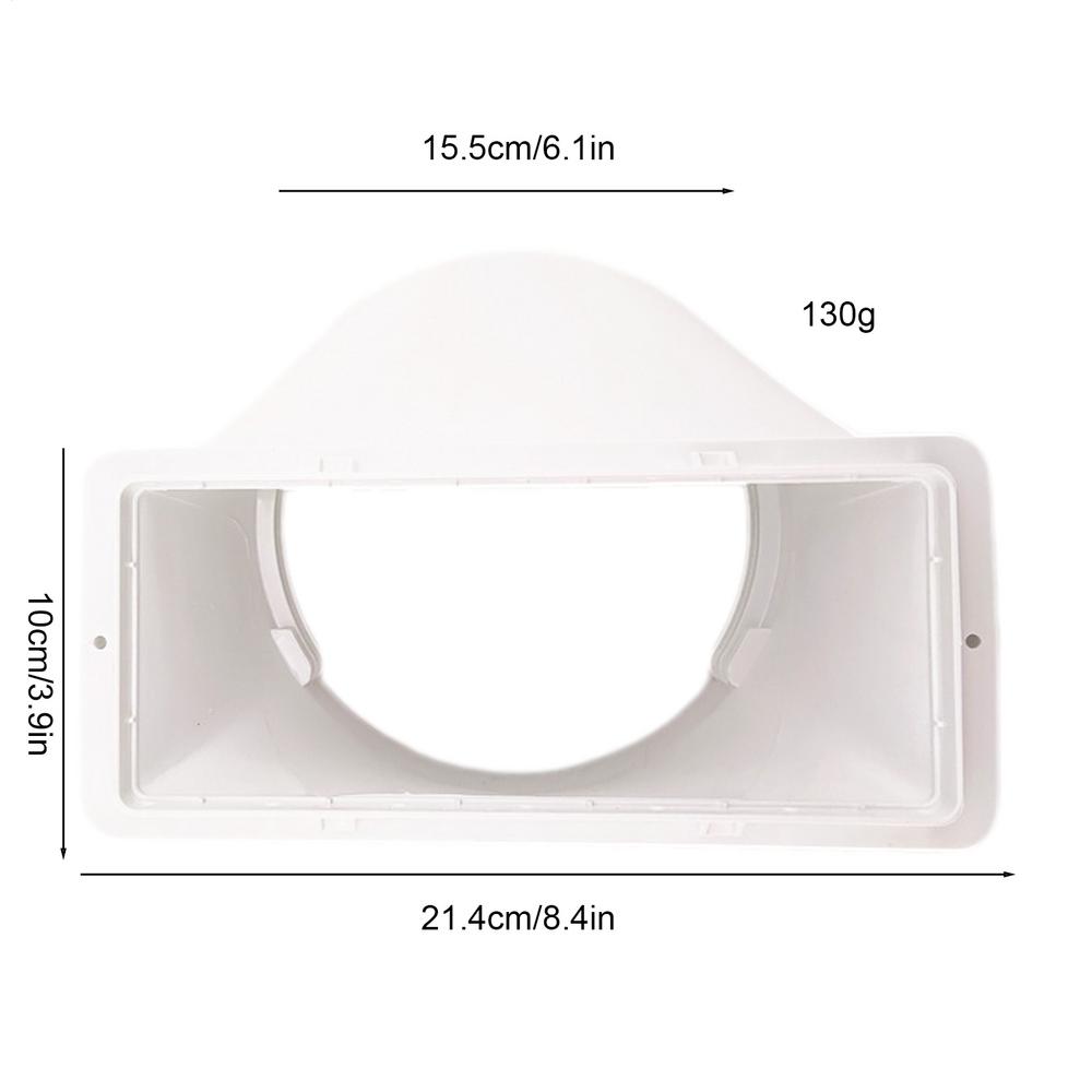 Mobile Air Conditioning Exhaust Pipe AC Hose Connector Air Conditioning Flat Body Duct Interface Portable AC Coupler For Home