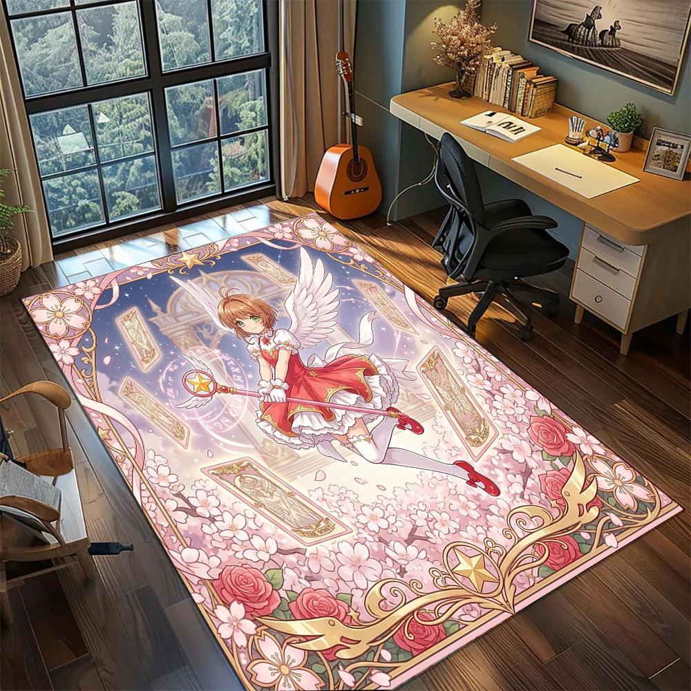 Cardcaptor Sakura Rug Carpet Home Room Large Area Non Slip Washable Floor Mat Gamer Bedroom Decor.-TING
