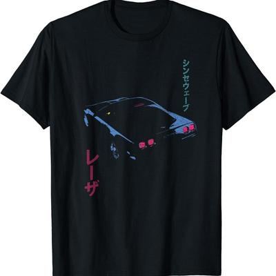 Yeni Sınırlı Retro Synthwave Estetiği Outrun Synth Meraklısı 80'ler Tişört