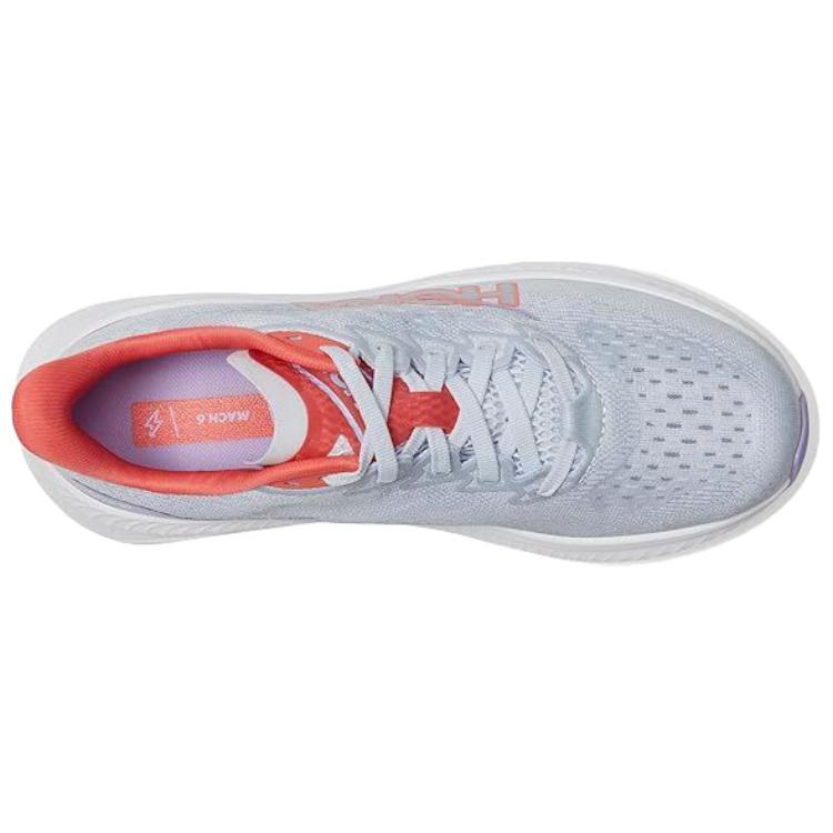 HOKA  Mach 6 Wide Pale Dusk Gull Women Sneakers Grey 1147834-PLDS