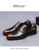 European Handmade Glossy Leather Oxford Shoes - Men's Genuine Cowhide, Three-Eyelet Business Formal Low-Top Style