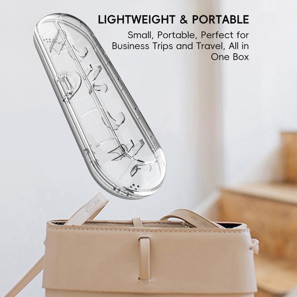 Electric Toothbrush Travel Case for Philips Sonicare, Oral B and Most Other Electric Toothbrushes, Portable Protective Clean Box